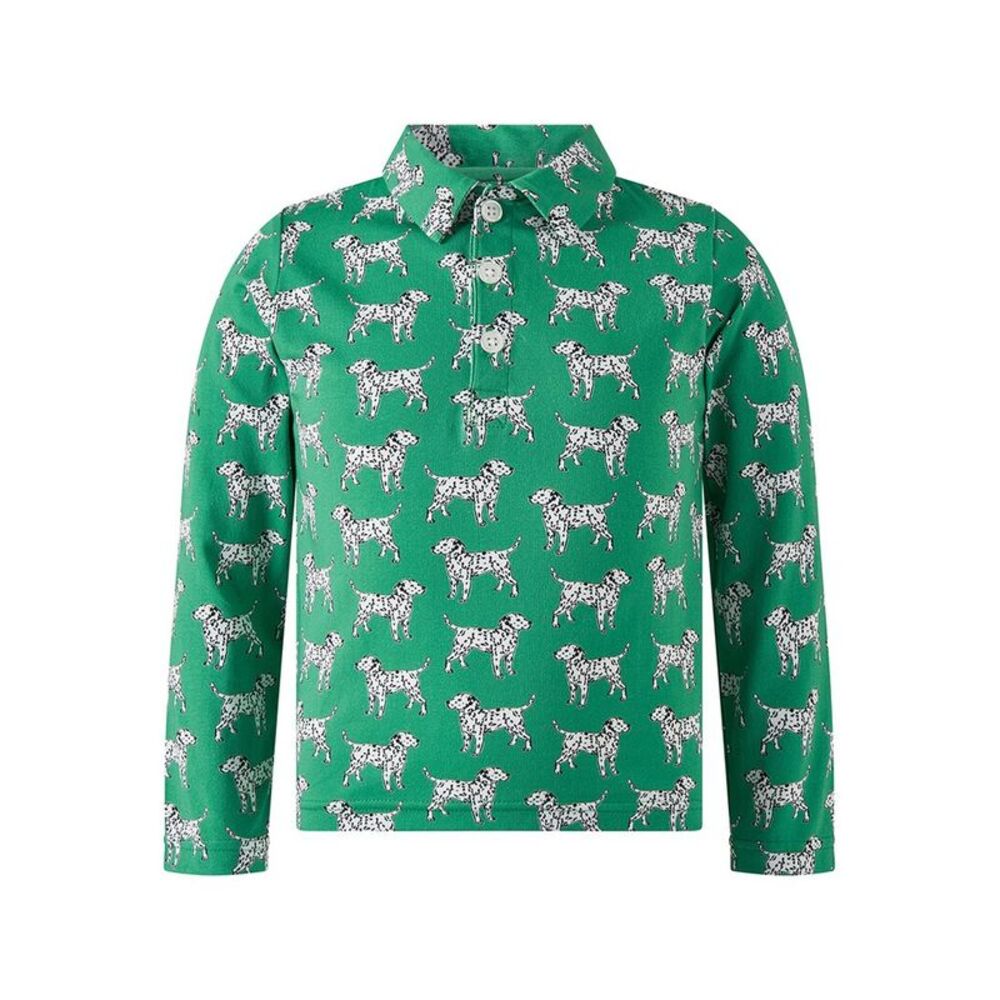 Rachel Riley Girls  Dalmation Polo Shirt